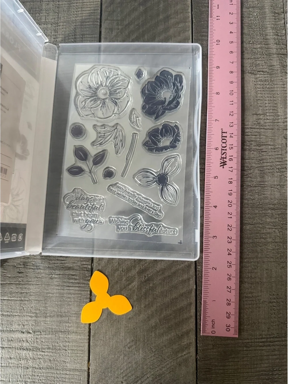 Stampin’ Up Floral Essence stamp set with Perennial Flower shape punch